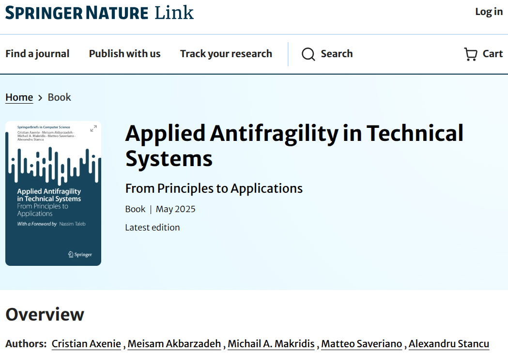 Applied Antifragility in Technical Systems – book cover